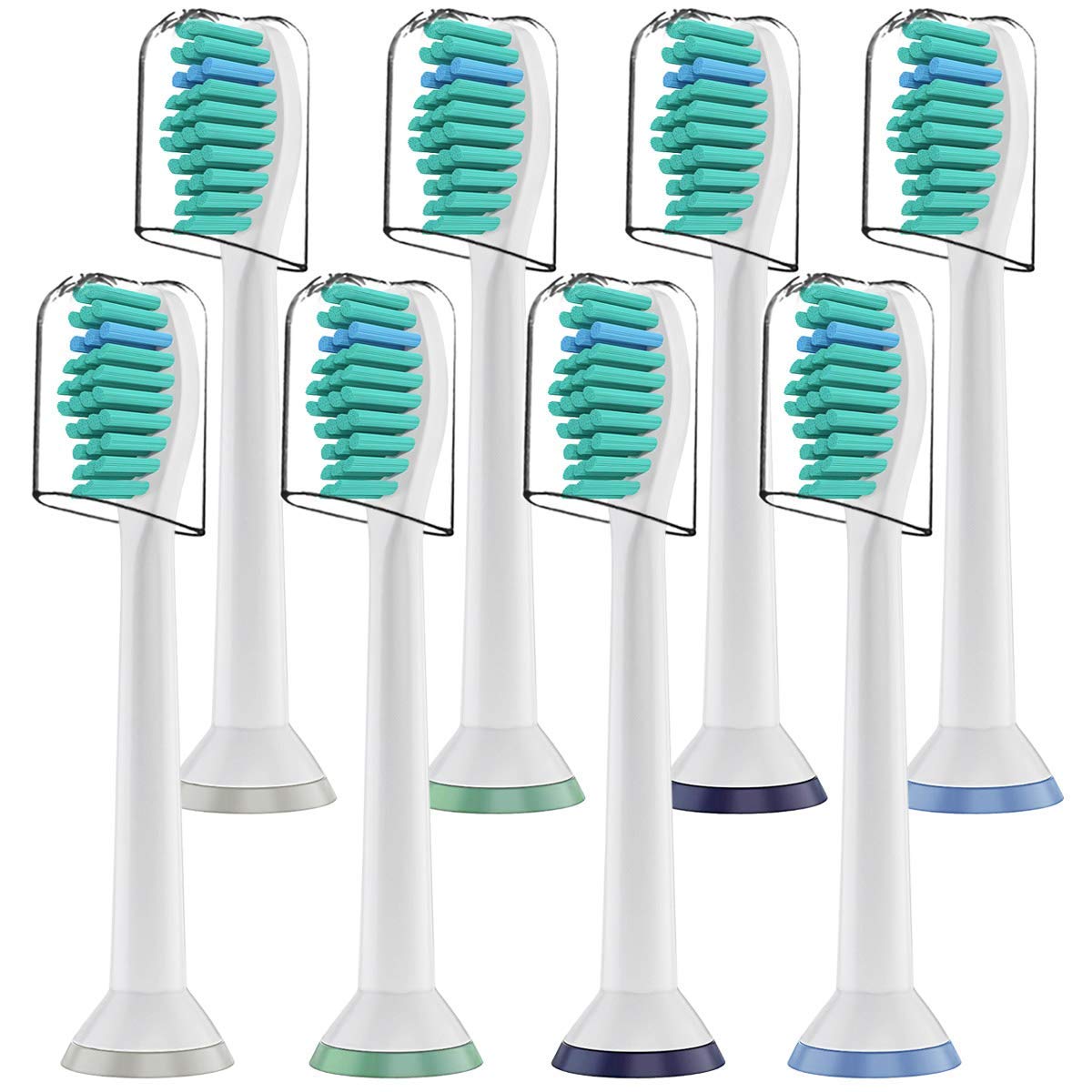 HANNEA 8 Pack Electric Toothbrush Head Standard Replacement Toothbrush Heads for Philips Compatible with ProResults DiamondClean FlexCare Healthy White HANNEA 8 Pack Electric Toothbrush Head Standard Replacement Toothbrush Heads for Philips Compatible with ProResults DiamondClean FlexCare Healthy White